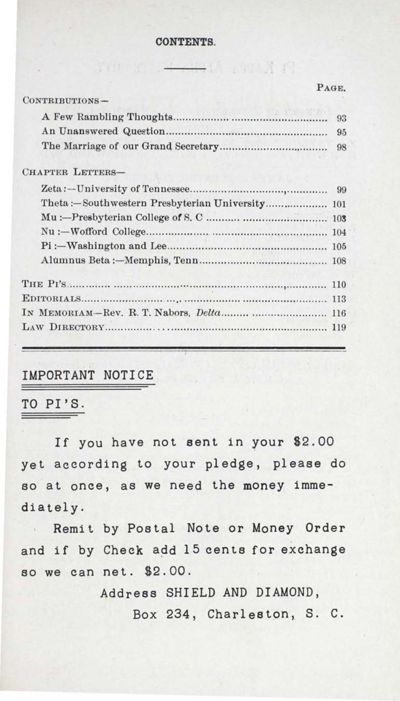 Shield and Diamond, Vol. 3, No. 3, May 1893